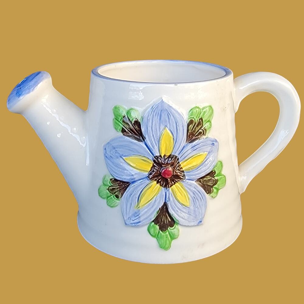 Vintage 1957  Lefton Exclusives H6863 Watering Can Vase or Planter